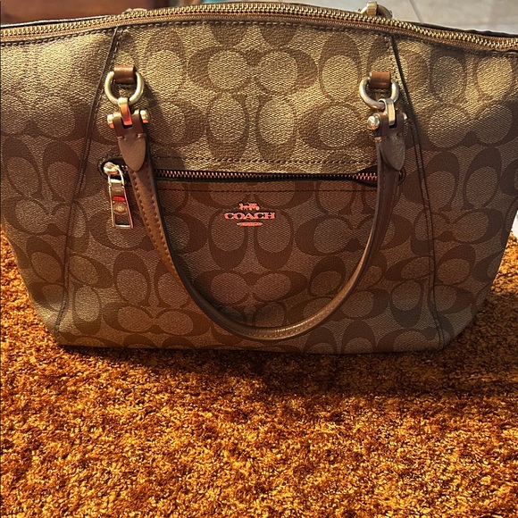 Coach Brown Signature Satchel - Picture 1 of 12